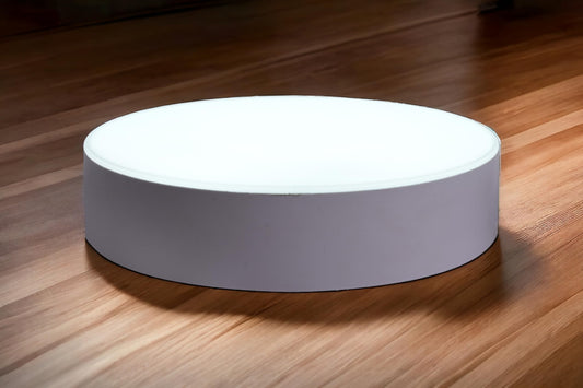 LED 18W Rimless PEBL Surface Panel, Round, Pack of 1, Cool White - No False Ceiling Required