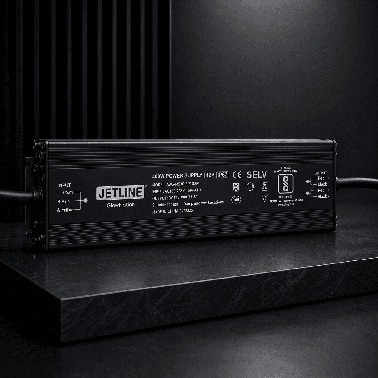Power Supply 12V 400W Waterproof