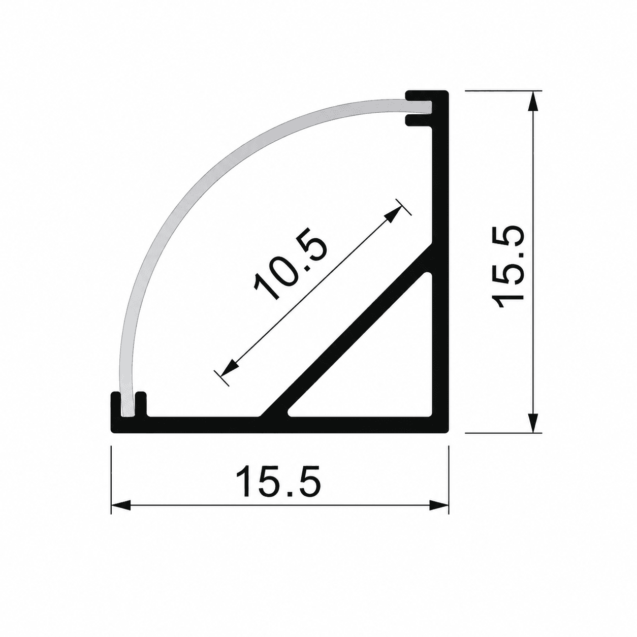 1616 Corner Profile alternate view