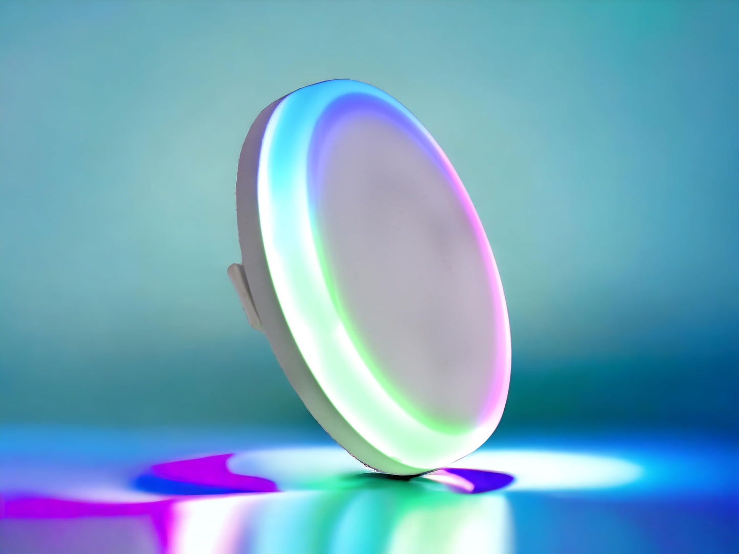 LED 12W 3-in-1 Adjustable Panel Light, Round, Color Changing Light (Rainbow/Cool White), Round, Pack of 1